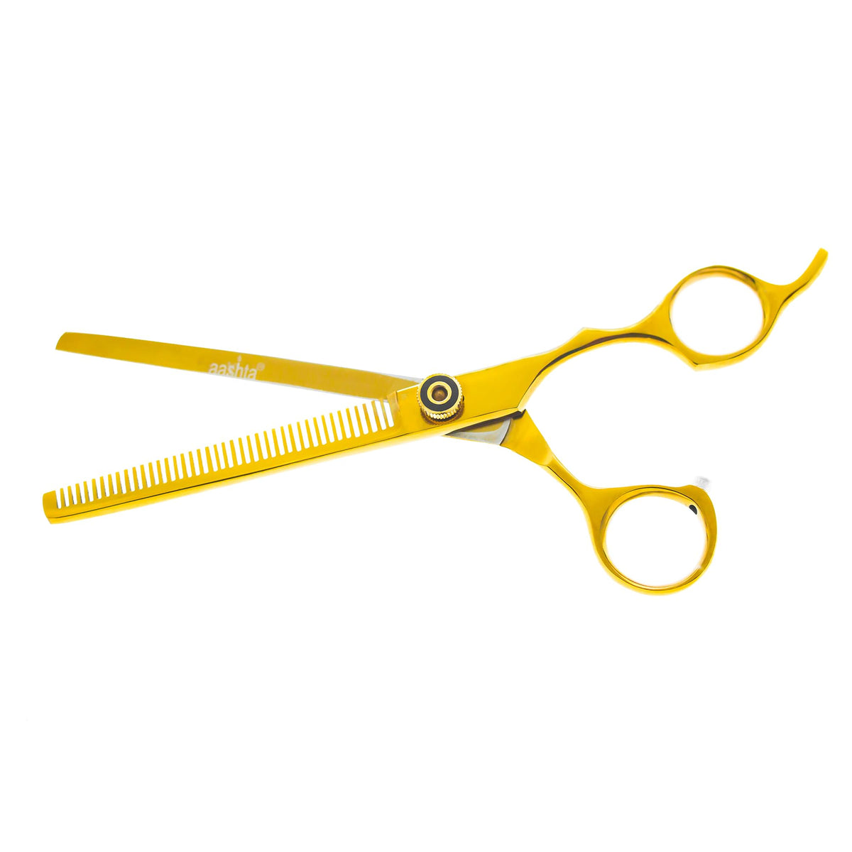 Aashta Kit Tijeras Profesionales para Estilista/Barber/Peluquero 7" (DORADO) con Estuche Incluido