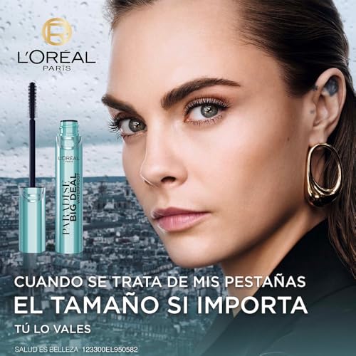 L'Oréal Paris, Mascara de pestañas Paradise Big Deal a prueba de agua, 9.5ML