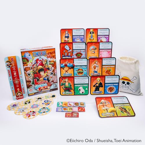 KESS One Piece: Luffy's Bento Panic Juego para Jugadores de 10 años en adelante, Tiempo de Juego 30 Minutos, Anime, rápido de Aprender, diversión de la Fiesta: el Almuerzo se Sirve, con un Lado de