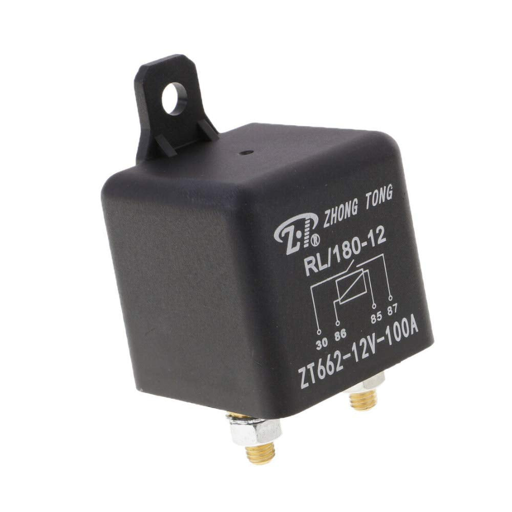 Relé de Coche Esupport Azul 12V 100A Tarea Pesada SPST 4 Pines RL180