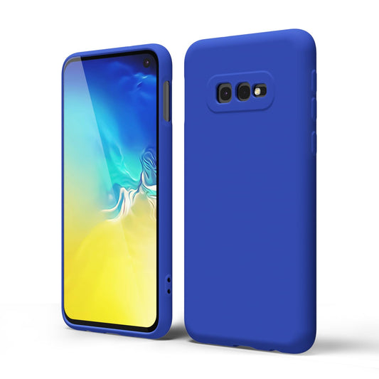 oakxco - Funda de silicona líquida diseñada para Samsung Galaxy S10e, bonita funda delgada de goma suave TPU lisa de gel para mujeres y niñas, estética, mate sólido protector y a prueba de golpes,