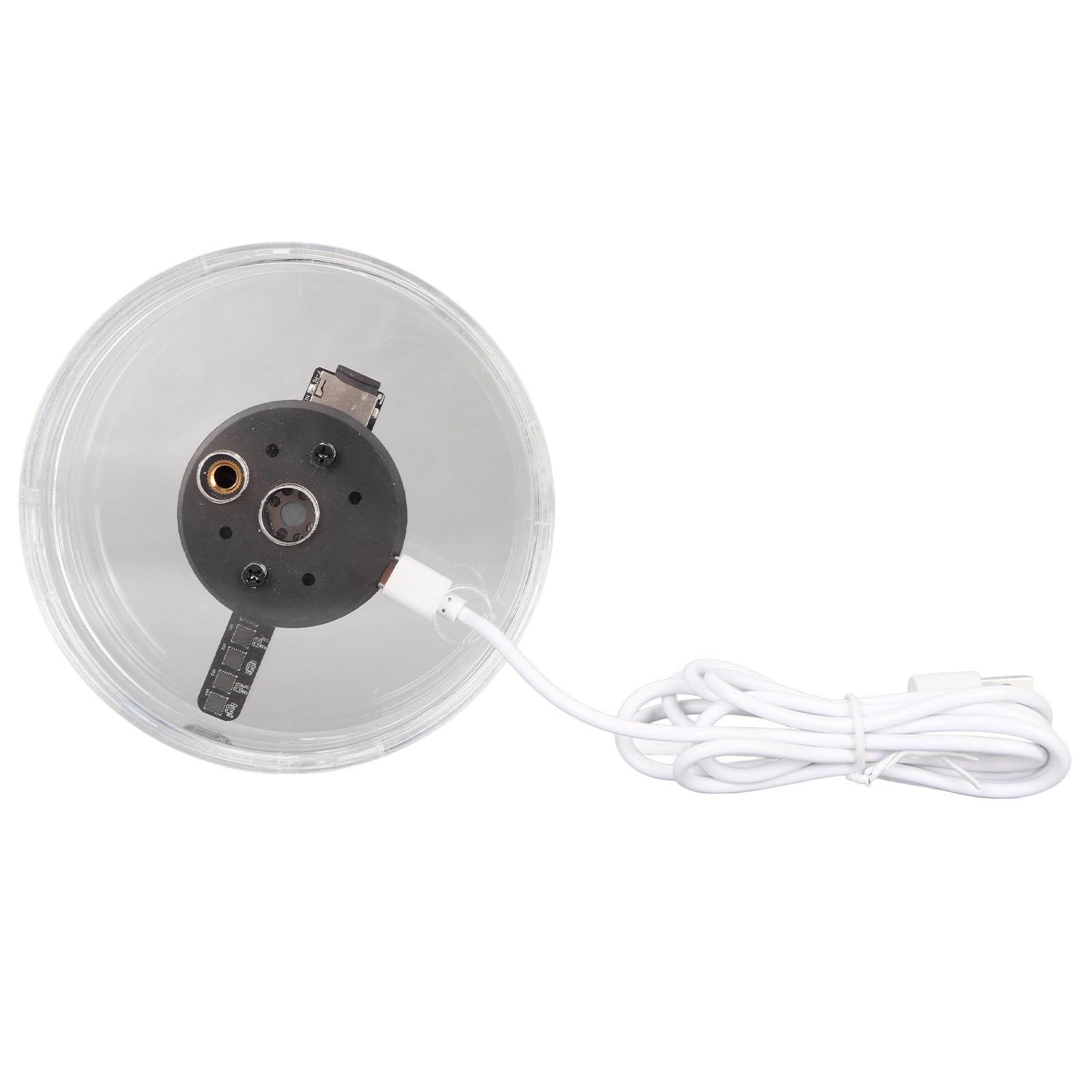 Proyector Holográfico 3D LED con Altavoz y Tarjeta de Memoria 4GB Ventilador Holográfico para Tiendas