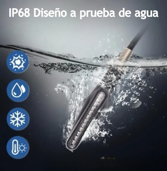Direccionales Led Motocicleta Moto Secuencial Indicador Intermitente Luces 4pz (Blanco)