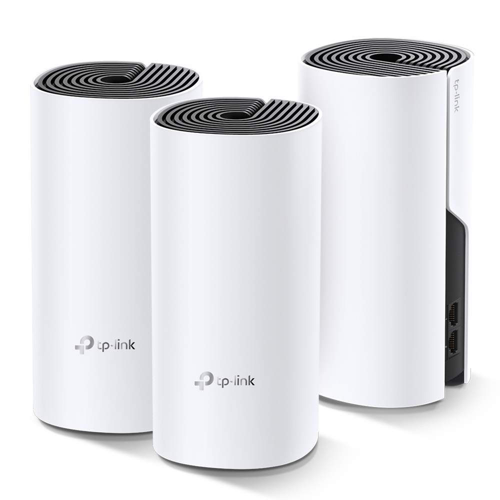 TP-Link Deco Sistema WiFi Mesh (o en malla) para todo el hogar: alcanza hasta 867 Mbps, itinerancia sin interrupciones, cobertura de hasta 5,500 pies. Funciona con Alexa (Deco M4 3 Pack)