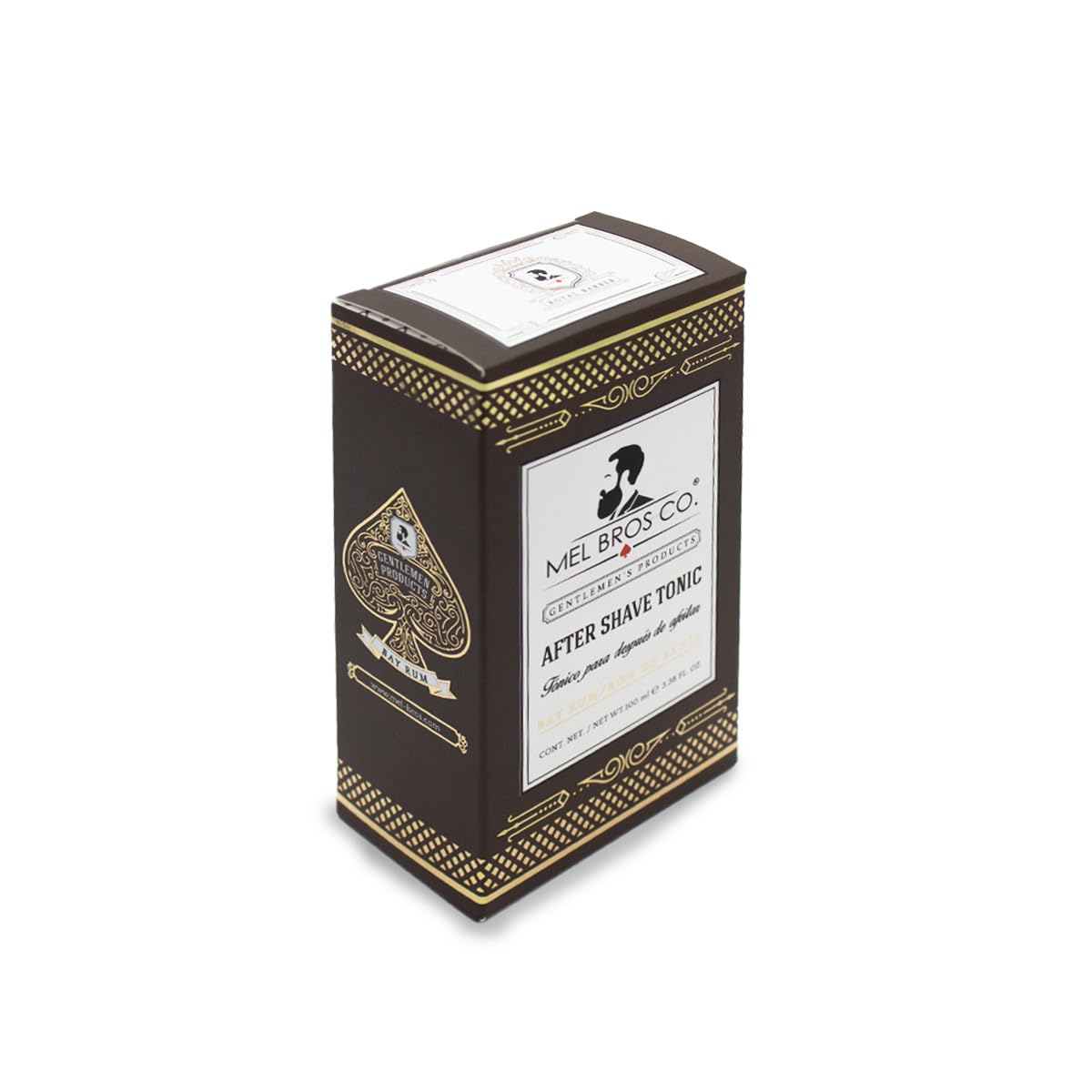 MEL BROS CO. - ROYAL BARBER, Tónico Ron de Bahía 100 ml / 3.38 oz - Loción After Shave. Tonifica la piel, aroma suave y ligero.
