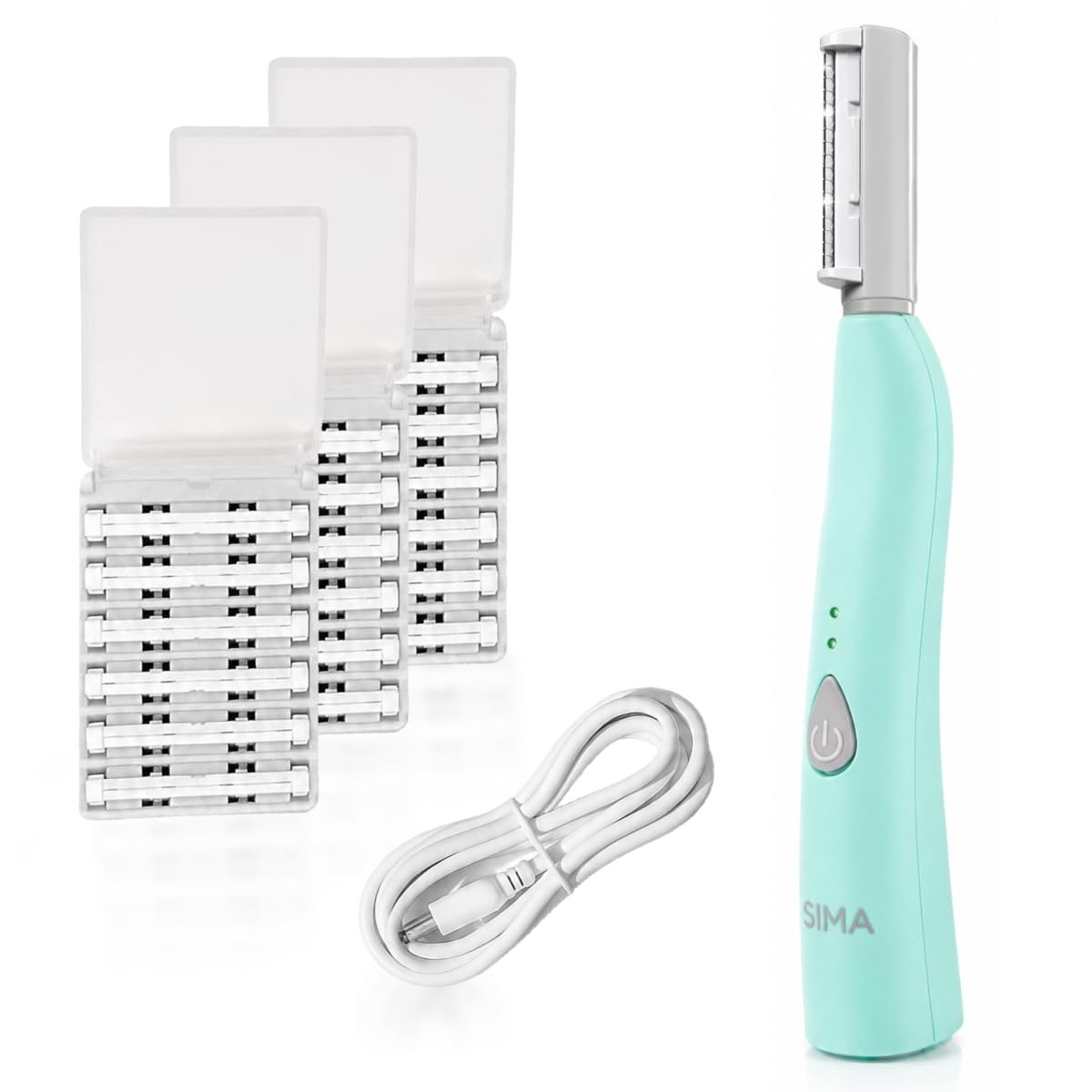 SPA SCIENCES- HERRAMIENTA ELÉCTRICA DE DERMAPLANING: elimine el vello facial no deseado de manera rápida y sencilla mientras se exfolia con nuestra herramienta de dermaplaning SIMA. Esta herramienta d