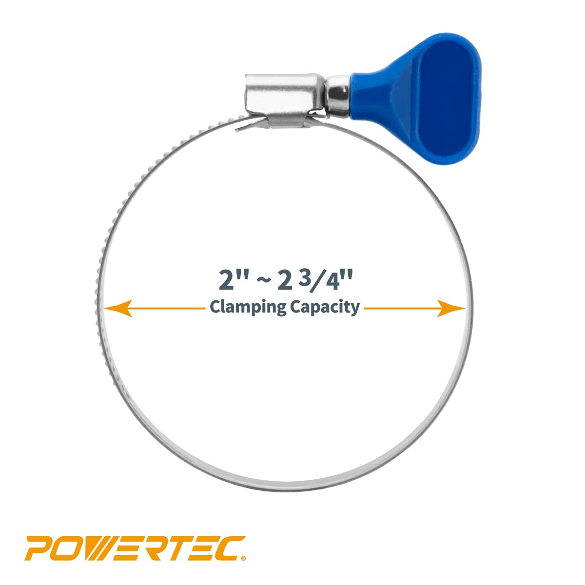 Manguera Powertec 4 Pulgadas Llave Abrazadera de alambre 5-Pack
