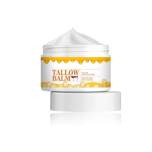 Crema Facial De Sebo De Res, BáLsamo De Sebo OrgáNico Y Miel, BáLsamo De Sebo Para El Cuidado Hidratante De La Piel Corporal (30G)