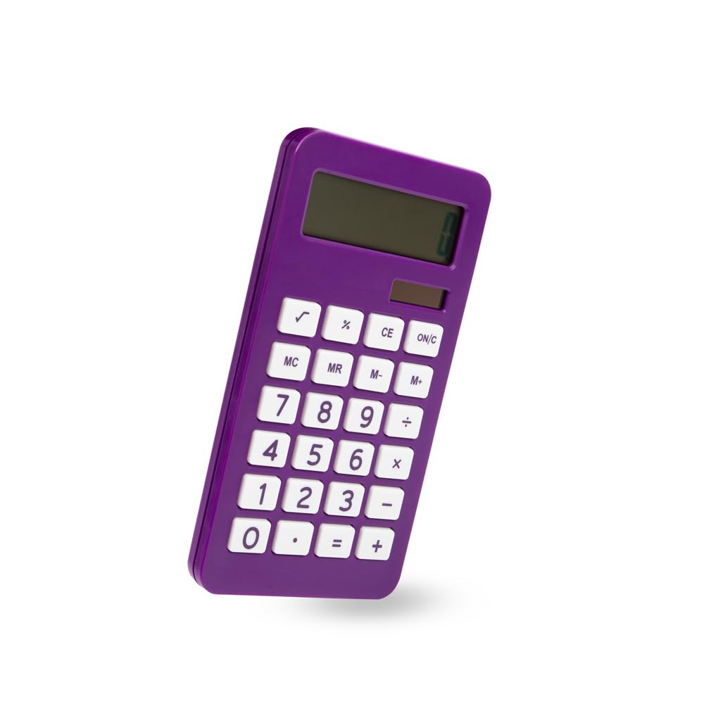 Calculadora JAM PAPER Morado visualización LCD 10 Dígitos