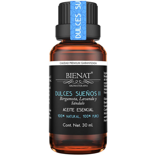 Bienat Aromaterapia Mezcla de Aceites Esenciales Dulces Sueños (Lavanda, Bergamota y Sándalo) II 30mL