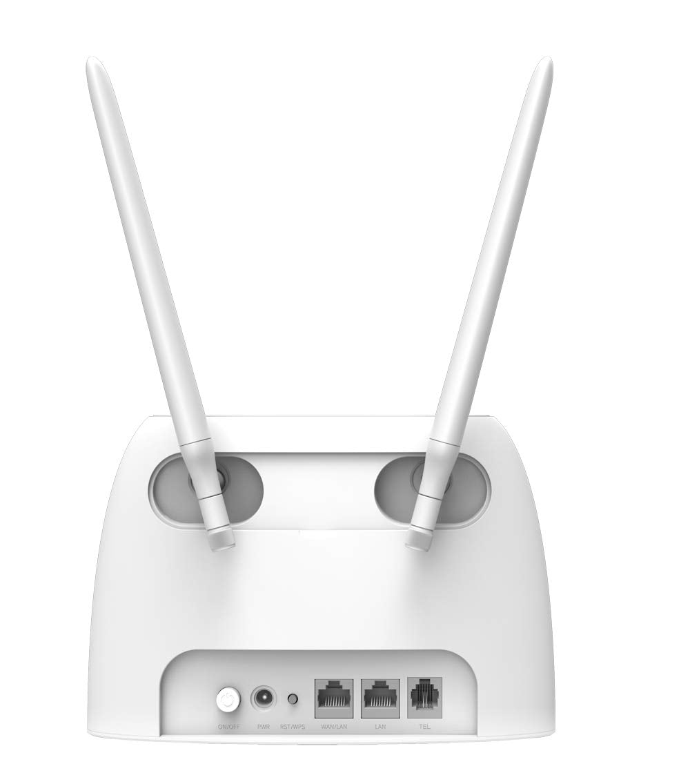 Tenda Router 4G06 4G Wi-Fi 300 Mbps Movil, Ranura para SIM, No Requiere Configuración, Servicio de Voz, 2 Antenas Desmontables, Monitoreo de Tráfico de Datos