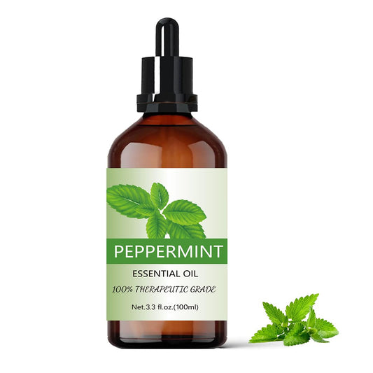 Aceite Esencial EASYTAO Menta 100% Puro y Natural con Gotero de Vidrio para Aromaterapia