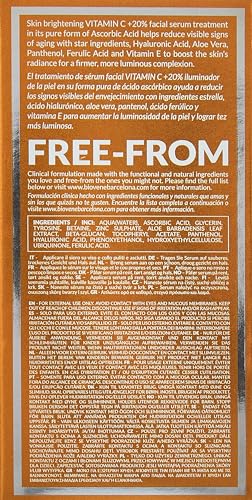 BIOVENE Biov?ne Vitamina C 27% Suero para cara, soporta una piel radiante y más joven, características calmantes, iluminadoras y reafirmantes, puede reducir las líneas finas (paquete de 1)