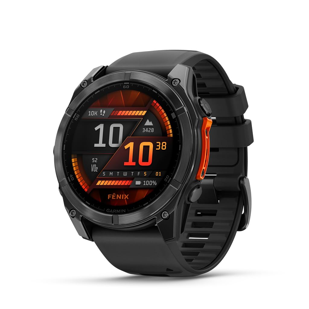 Reloj Garmin Fenix 8 Amoled 51 mm Gris Pizarra Negro