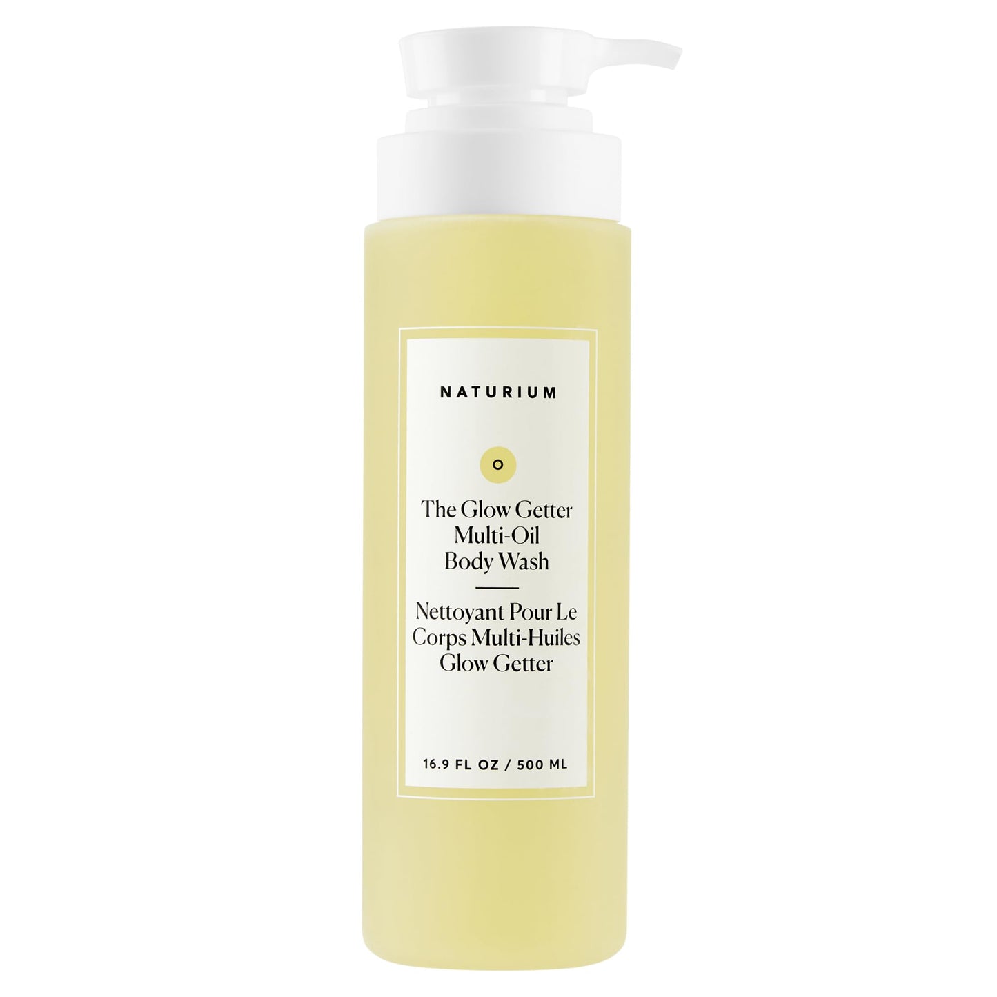 NATURIUM The Glow Getter Multi-Oil Body Wash – Gel Corporal Hidratante con Escualano y Aceites Botánicos – 500 ml