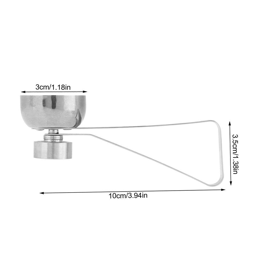 Cortador para Huevo Cortador de Cáscara de Huevo Acero Inoxidable Abridor Limpio Herramienta de Cocina de Galleta Para Eliminar Cáscaras de Huevo Duro(M)