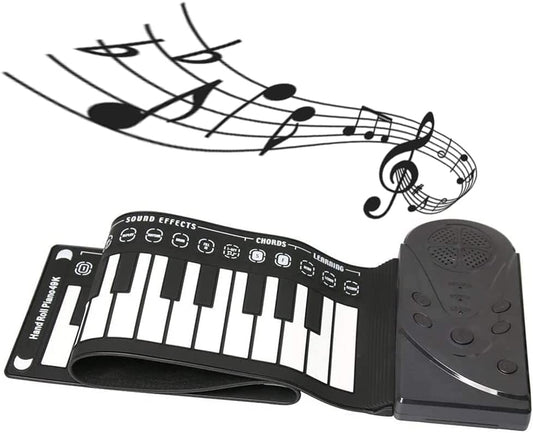 Teclado Piano Portátil Eléctrico 49 Teclas Negro para Principiantes
