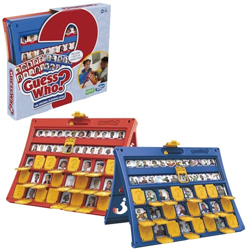 Hasbro Gaming Guess Who? Marco Original fácil de Cargar, Hoja de Personajes de Doble Cara, Juegos de Mesa para 2 Jugadores para niños, Juegos de adivinar para familias, a Partir de 6 años
