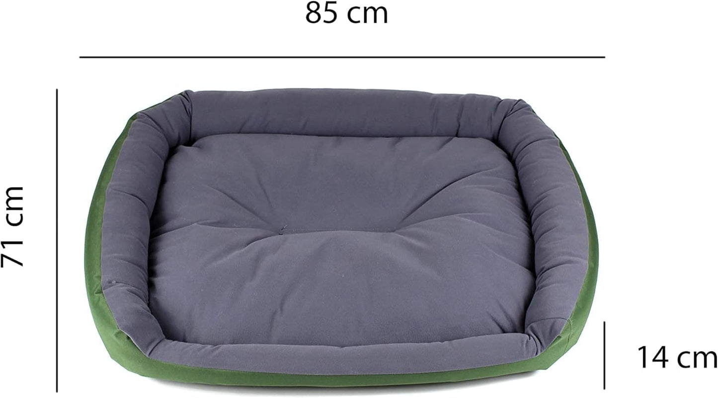 Cama para Perro PETS APPAREL HILLS Verde Gris Resistente Confortable Relleno Suave Large