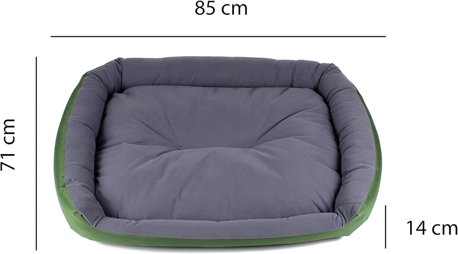 Cama para Perro PETS APPAREL HILLS Verde Gris Resistente Confortable Relleno Suave Large