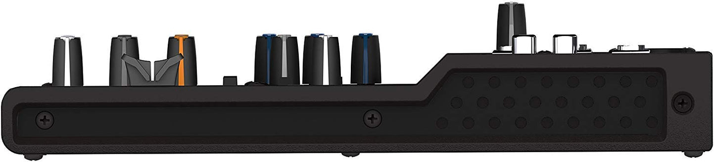 Mackie Mix12FX - Mezclador compacto de 12 canales con efectos con par de cable EMB XLR y soporte magnético para teléfono