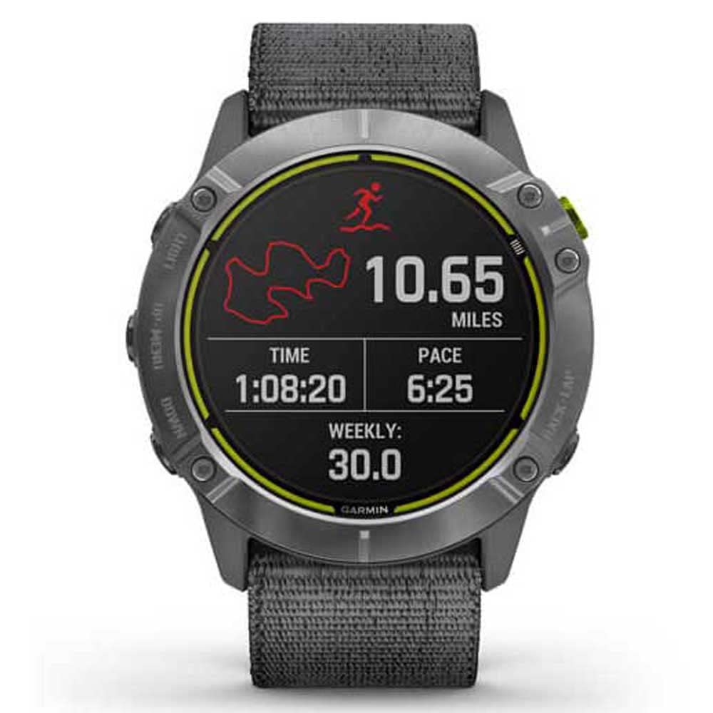 Garmin, Enduro Acero con Banda Nailon Gris