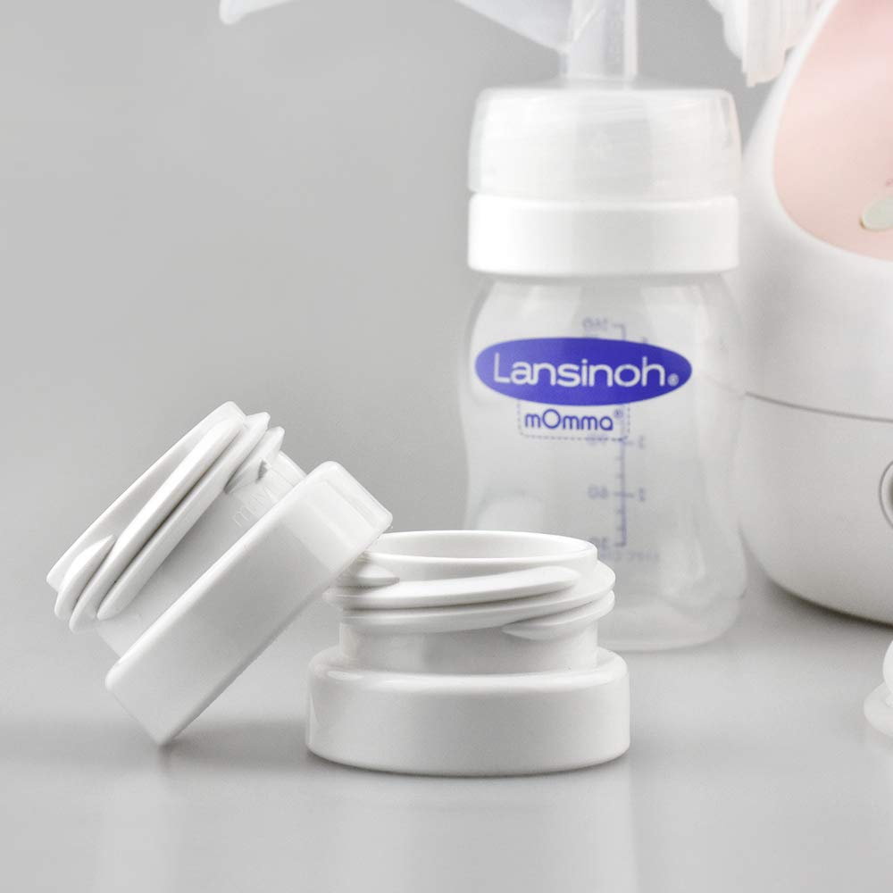 Adaptador de Rosca de Botella Maymom para Sistemas de Extractor de Leche de Boca Ancha (Compatible Universal) – 4 unidades