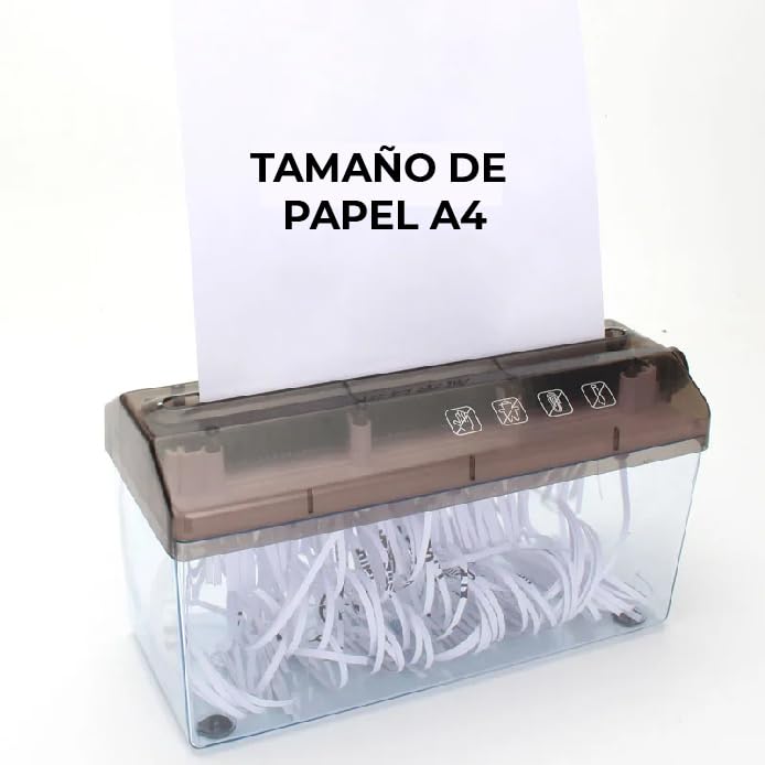 Triturador de Papel Manual CHIC-FANTASY Negro Tamaño Carta (A4)