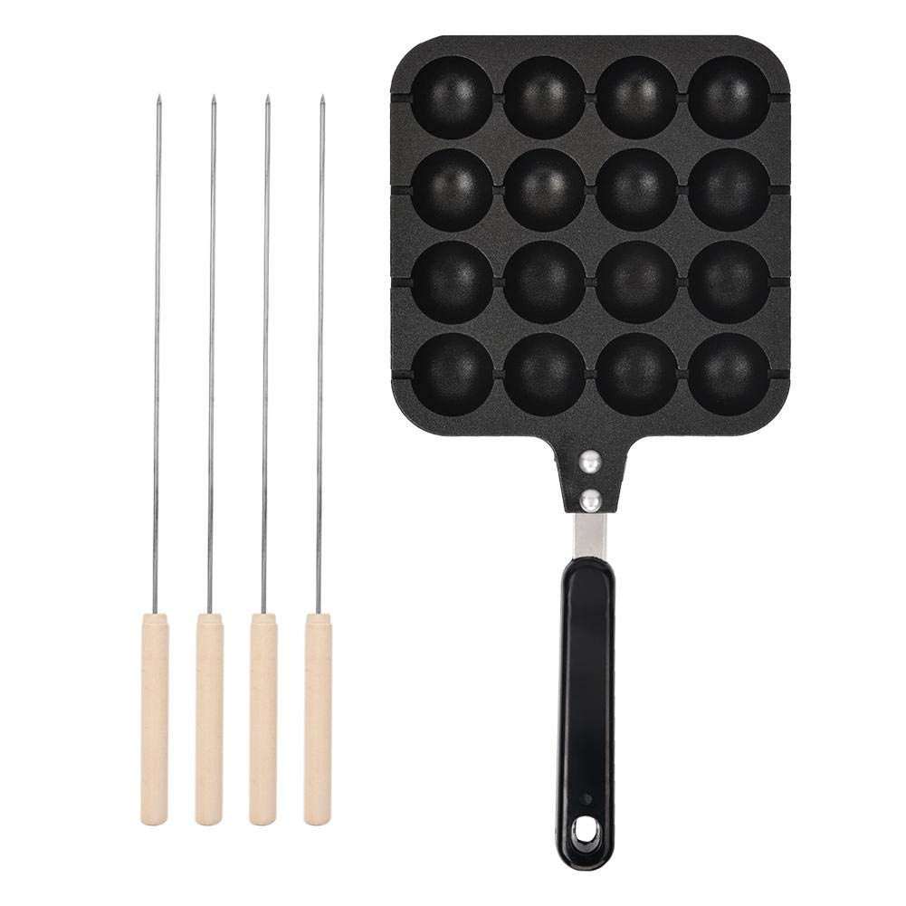 Takoyaki Grill Pan Plate, antiadherente para cocinar, molde para hornear, bandeja de aluminio fundido, antiadherente, comida japonesa, panqueque redondo