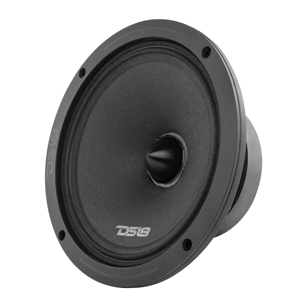 Altavoz de Audio para Coche DS18 Negro 8 Pulgadas Rango Medio 700 Vatios 4 Ohmios