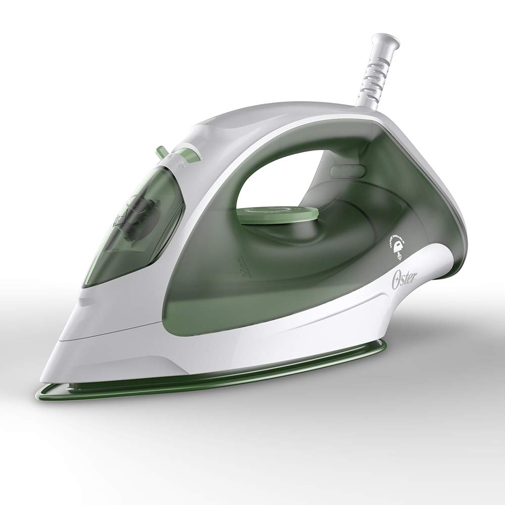 Plancha de Vapor Oster Blanca Verde con Suela Antiadherente