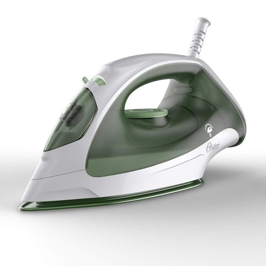 Plancha de Vapor Oster Blanca Verde con Suela Antiadherente