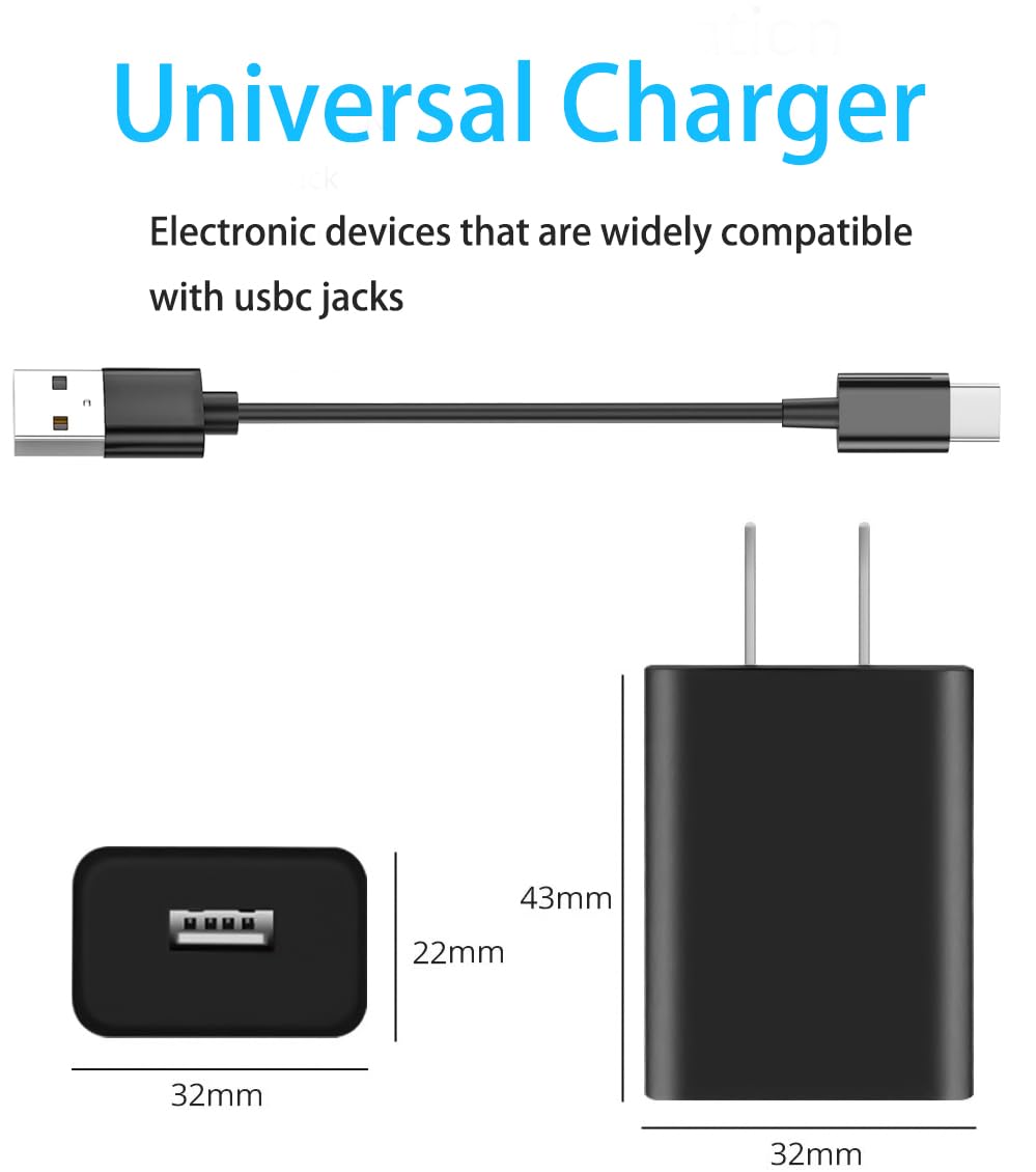Cargador de pared de 5 pies para control remoto solar de Samsung, control remoto de TV y cargador remoto inteligente de TV, cable de alimentación