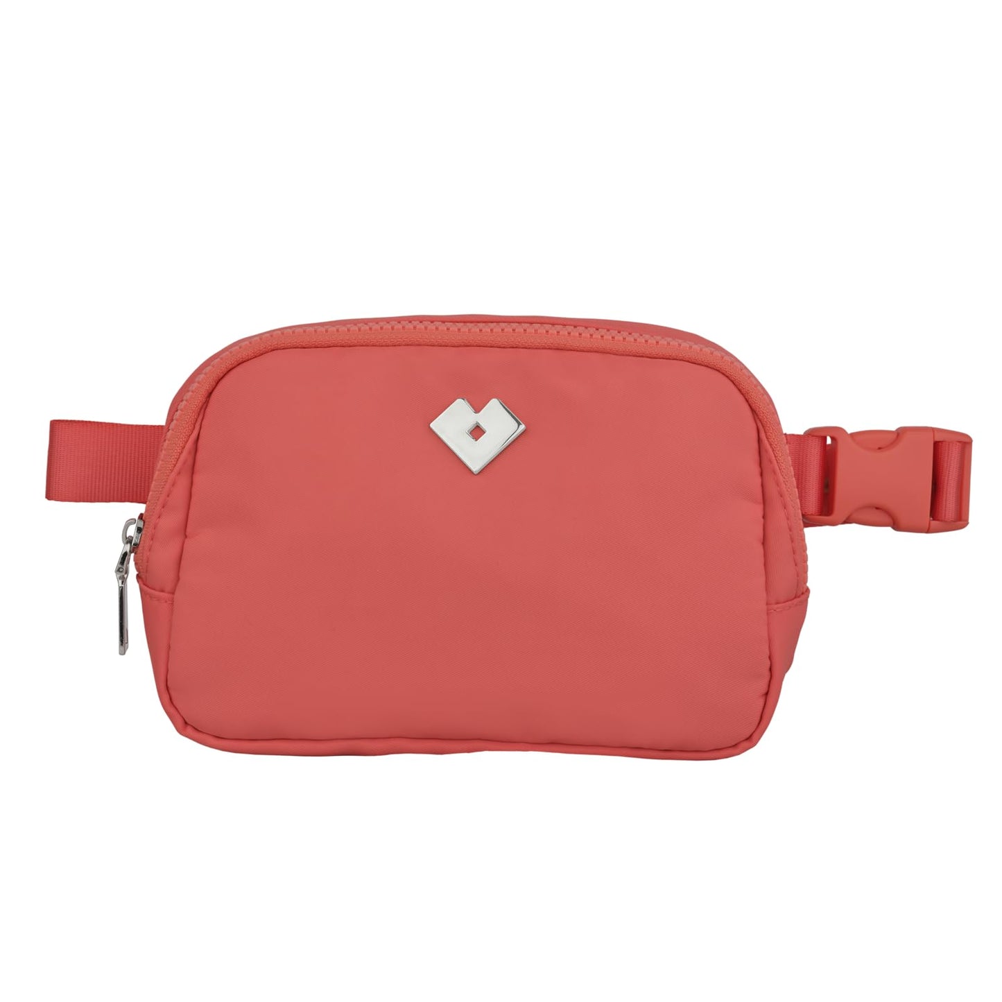 LuckyLy Cangurera para Mujer Deportiva y de Viaje, Bolsa Crossbody y Bandolera tipo Riñonera, Ligera, Repelente al Agua y con Múltiples Compartimentos, Regalos para Mujer y Mamá – Modelo Mina, Coral
