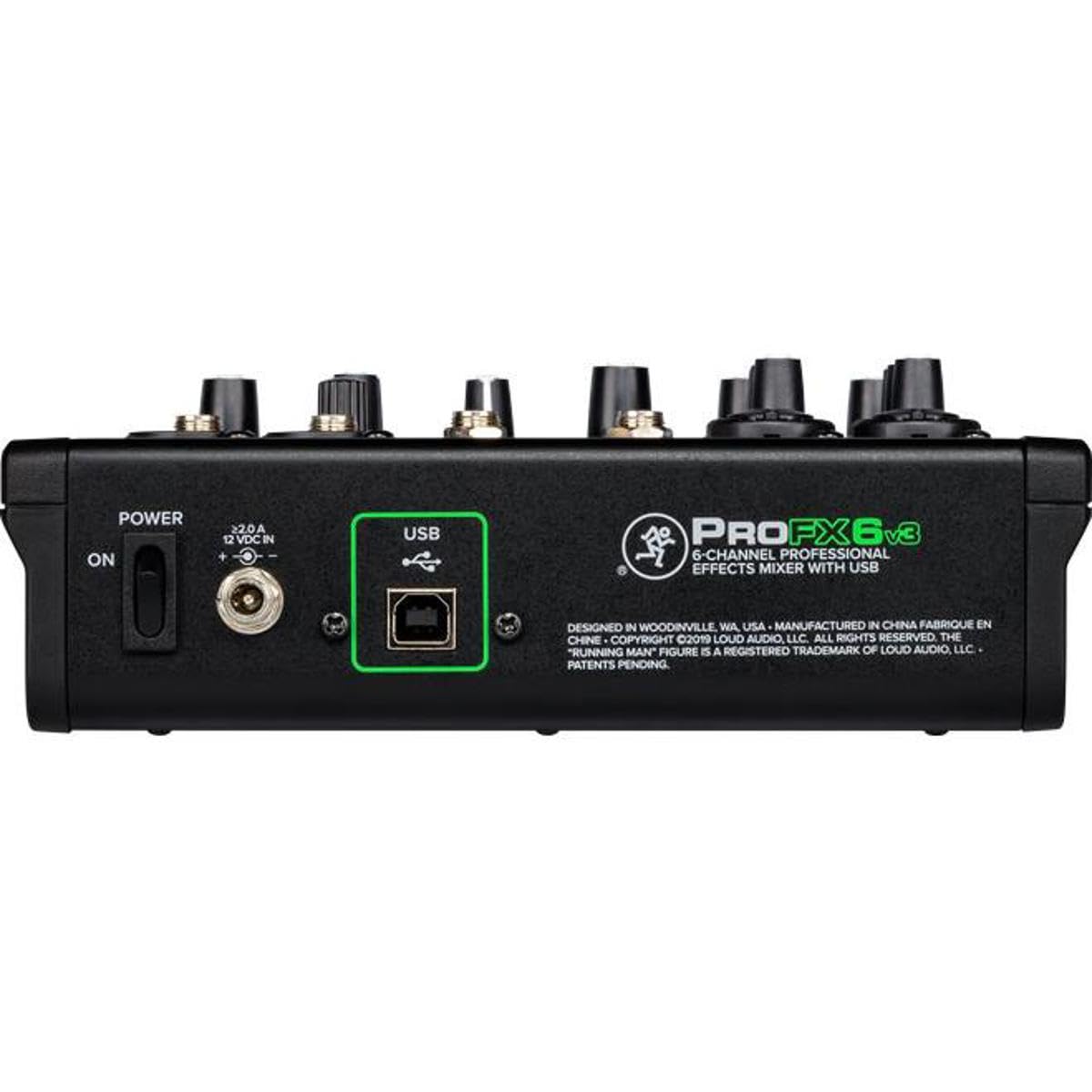 Mezclador Profesional Mackie Effects USB 6 Canales ProFXv3 Preamplificadores Onyx Motor GigFX