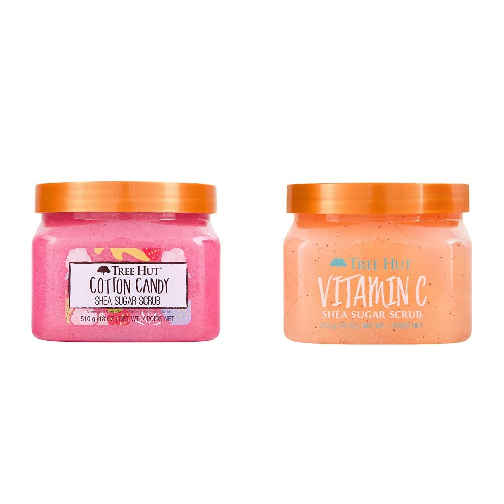 Exfoliante Corporal Tree Hut con Manteca de Karité y Esencias Cotton Candy y Vitamina C