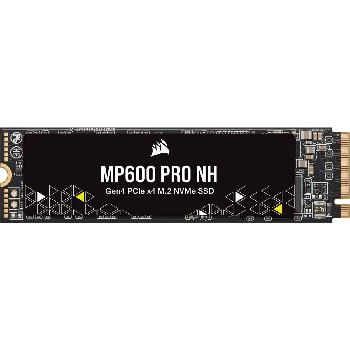 Corsair MP600 Pro NH 4TB PCIe Gen4 x4 NVMe M.2 SSD – Alta Densidad TLC NAND – M.2 2280 – Compatible con DirectStorage – hasta 7.000 MB/seg – Sin disipador de Calor – Negro