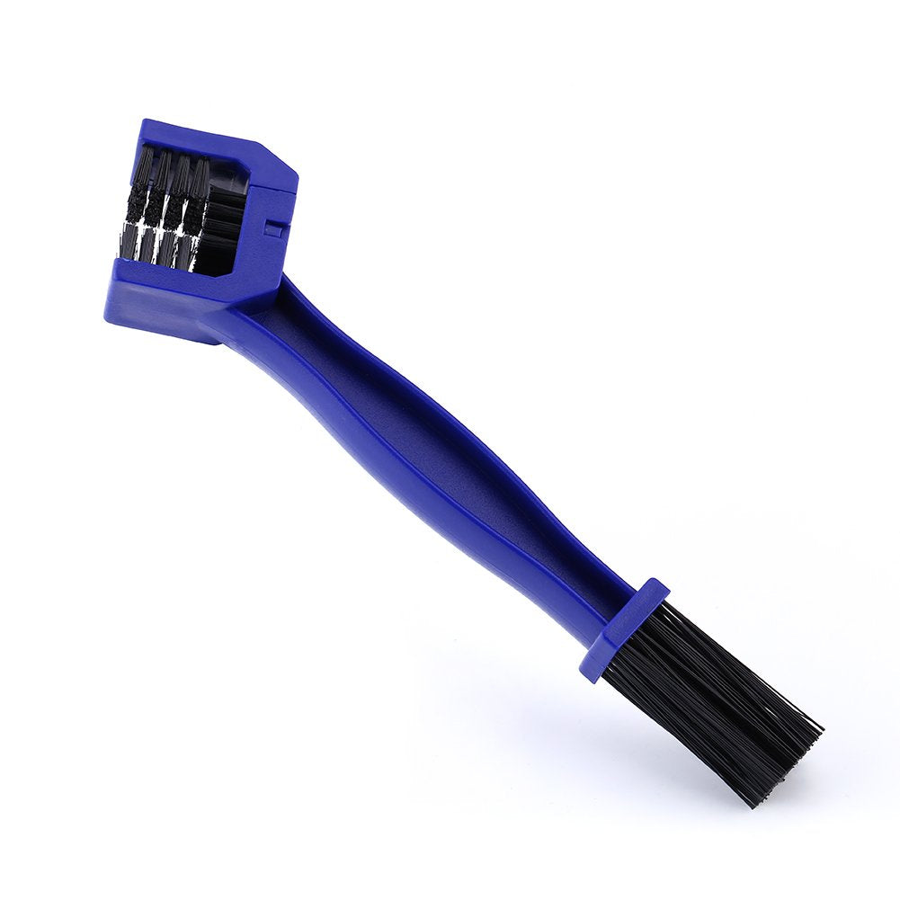 Cepillo de limpieza de cadenas, Aramox Limpiador de cadenas de motocicletas y bicicletas Cepillo de limpieza Freno de ciclo Herramienta para quitar suciedad Nylon + Plástico Azul cepillo del limpiador de cadena Kit de