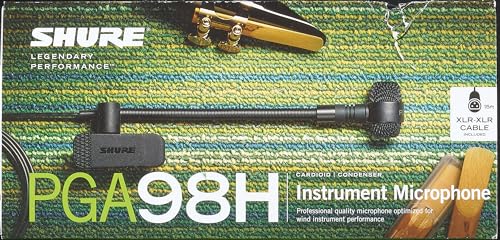 Micrófono Condensador Cardioide Shure PGA98H Pinza para Instrumentos