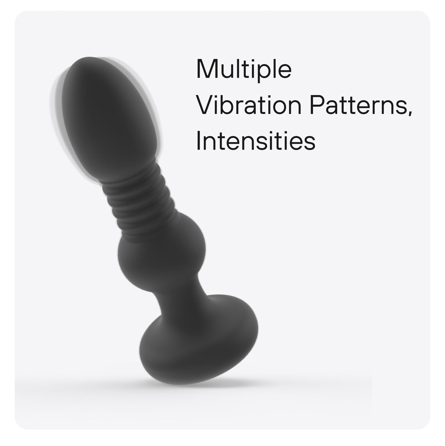 Bed Geek PLAY:PULSE- Plug Anal Vibrador con Control Remoto - Estimulador Prostático y de Punto G con 5 Modos de Vibración y Empuje - 5.8" de Longitud, Silicona Impermeable y Recargable