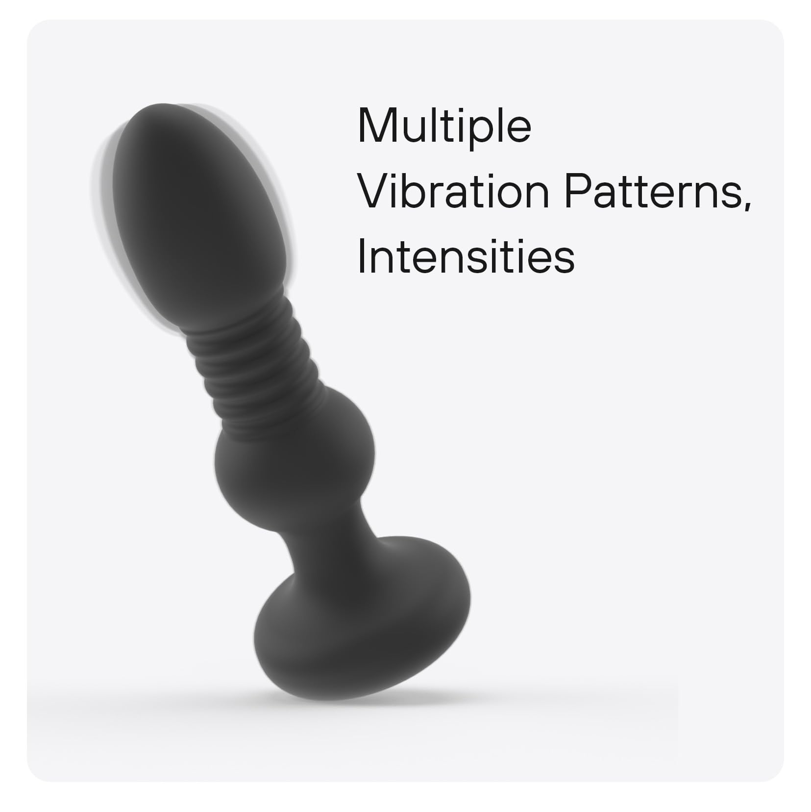 Bed Geek PLAY:PULSE- Plug Anal Vibrador con Control Remoto - Estimulador Prostático y de Punto G con 5 Modos de Vibración y Empuje - 5.8" de Longitud, Silicona Impermeable y Recargable