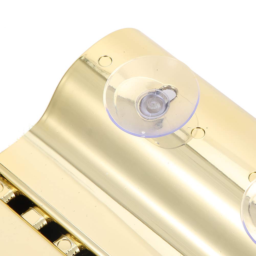 Soporte tijeras peluquería ABS con doble ventosa, oro