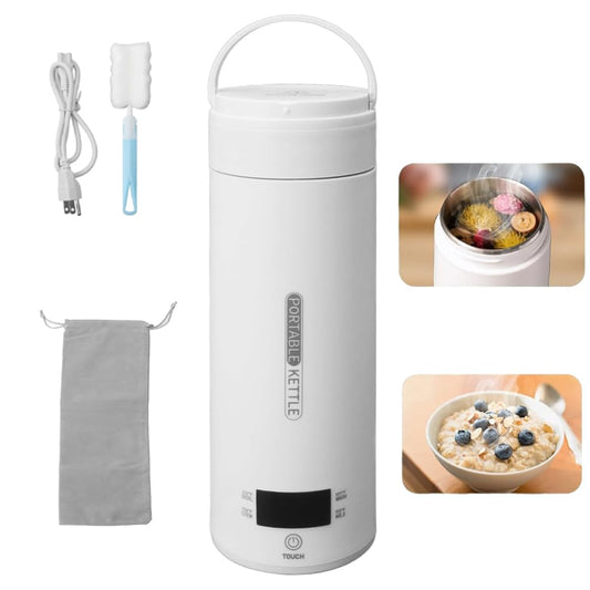 Haofy Hervidor de Agua Electrico Portatil, Pequeño Calentador Agua, Tea Maker Travel Kettle con 4 Preajustes Variables Caldera de Agua Caliente Personal de 500 Ml Enchufe de EE. UU. 120 V(Sellado)
