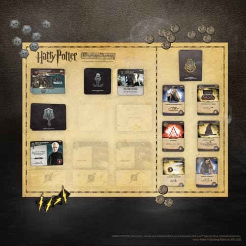 Juego de Mesa Usaopoly Harry Potter Hogwarts Battle Producto Oficial Cooperativo de Cartas para Construir Mazos