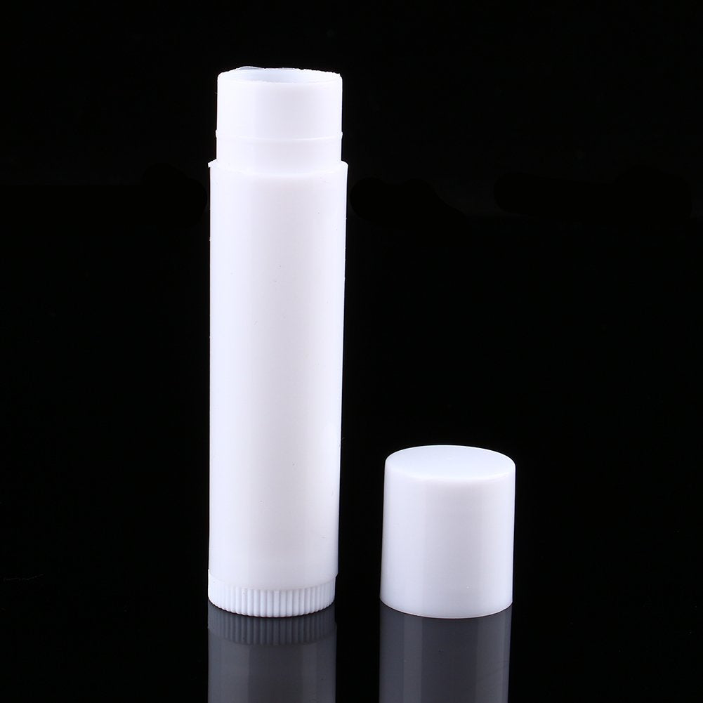 Tubos de Bálsamo Labial Empty Blanco con Tapas para Labial Casero 100pcs 5ml