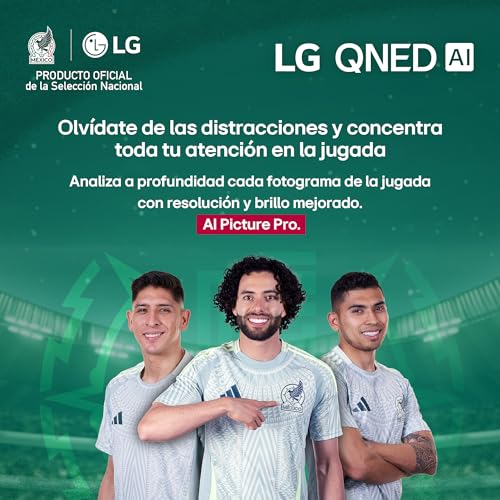 LG Pantalla 75pulgadas QNED AI QNED83 4K Smart TV webOS 2025 75QNED83ASG |Sistema Operativo webOS | Identificación de Voz AI | Dynamic QNED Color | Dolby Atmos Channels | Filmmaker Mode