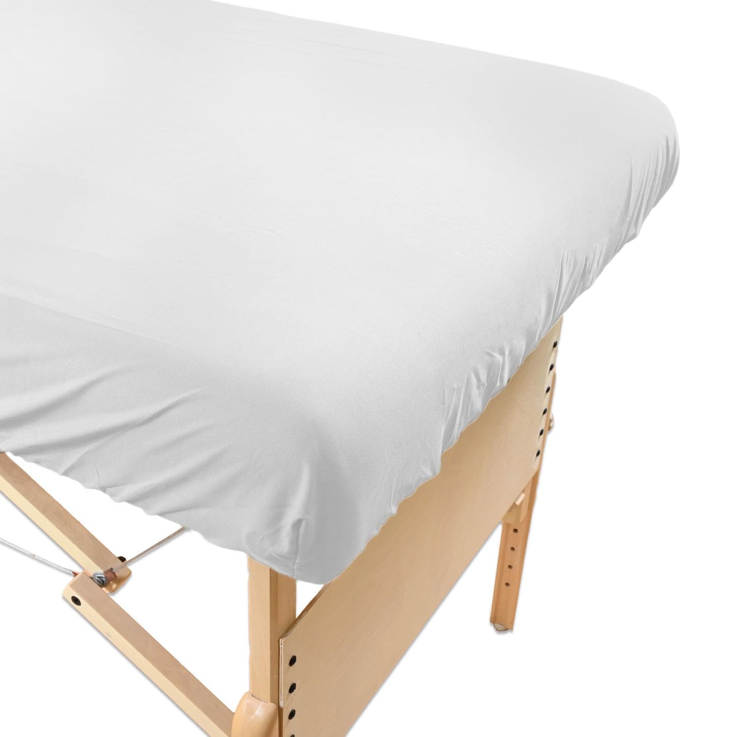 Body Linen Simplicity - Sábanas bajeras de polialgodón para Mesa de Masaje, 180 Hilos, Ajuste Espacioso, Suave y Duradero. Disponible en Blanco, Natural y Gris.