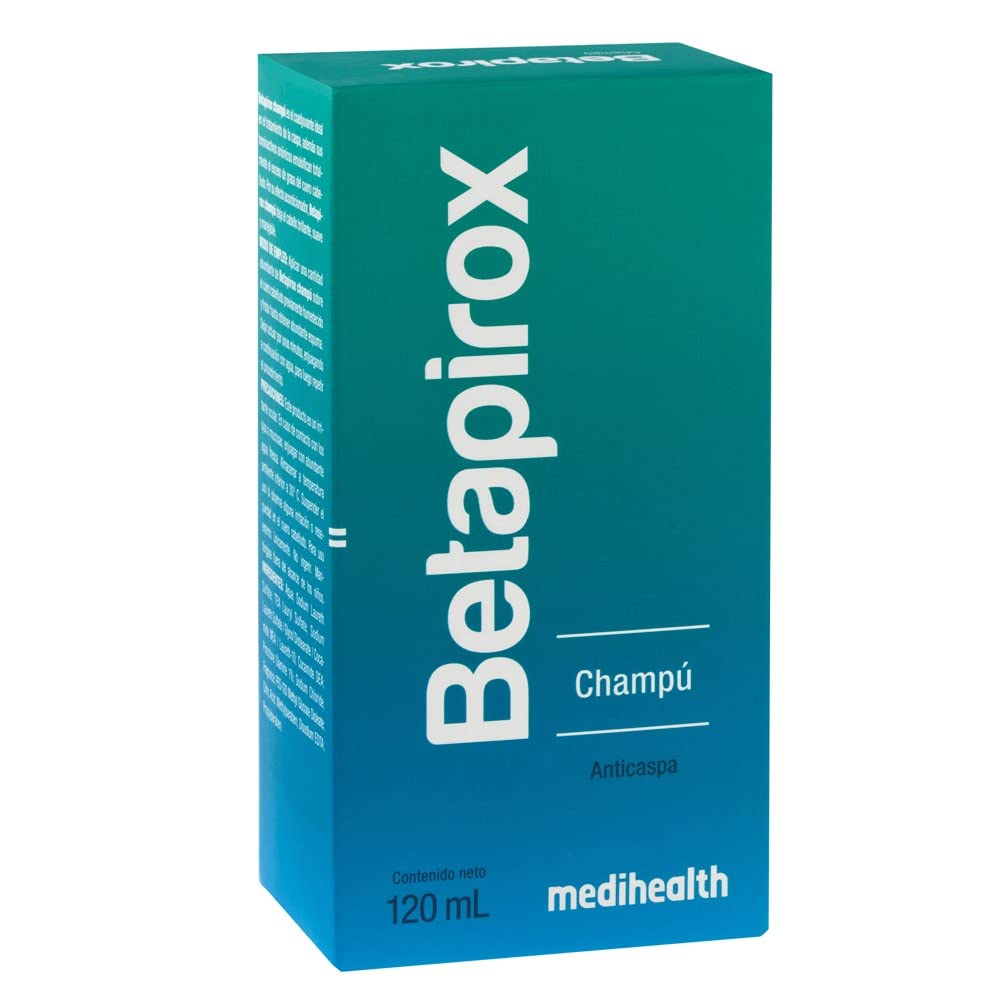 Betapirox Shampoo Dermatológico Anticaspa | Ideal para Cuero Cabelludo Graso o con Tendencia a la Descamación | Para Hombre y Mujer | 120 ml