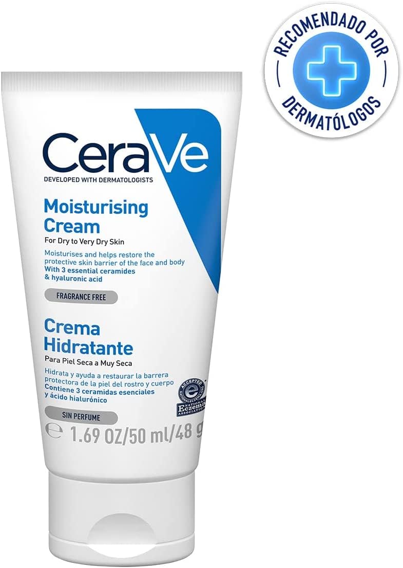 CeraVe Crema Reparadora para el Contorno de Ojos |14gr| Crema hidratante de ojos para bolsas y ojeras | Libre de fragancia + Cerave crema hidratante 50ml + Gel Limpiador Espumoso Diario Piel Mixta