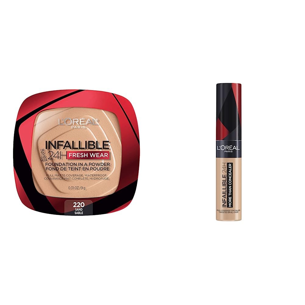 L´Oréal Paris Infallible Base de Maquillaje En Polvo y Limpiador de 200 ml